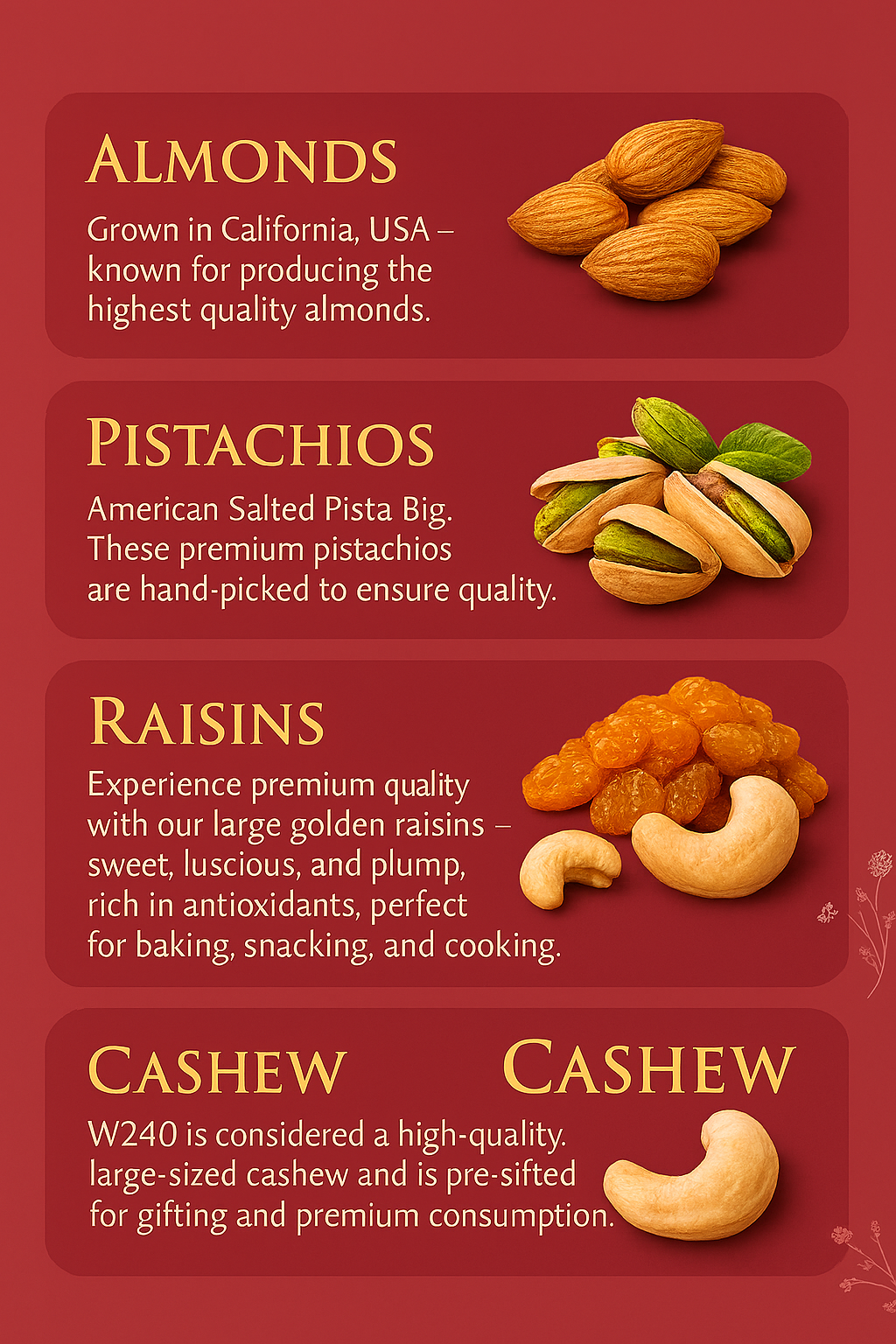 Elegant 4 Jar Dryfruits Premium Gifting