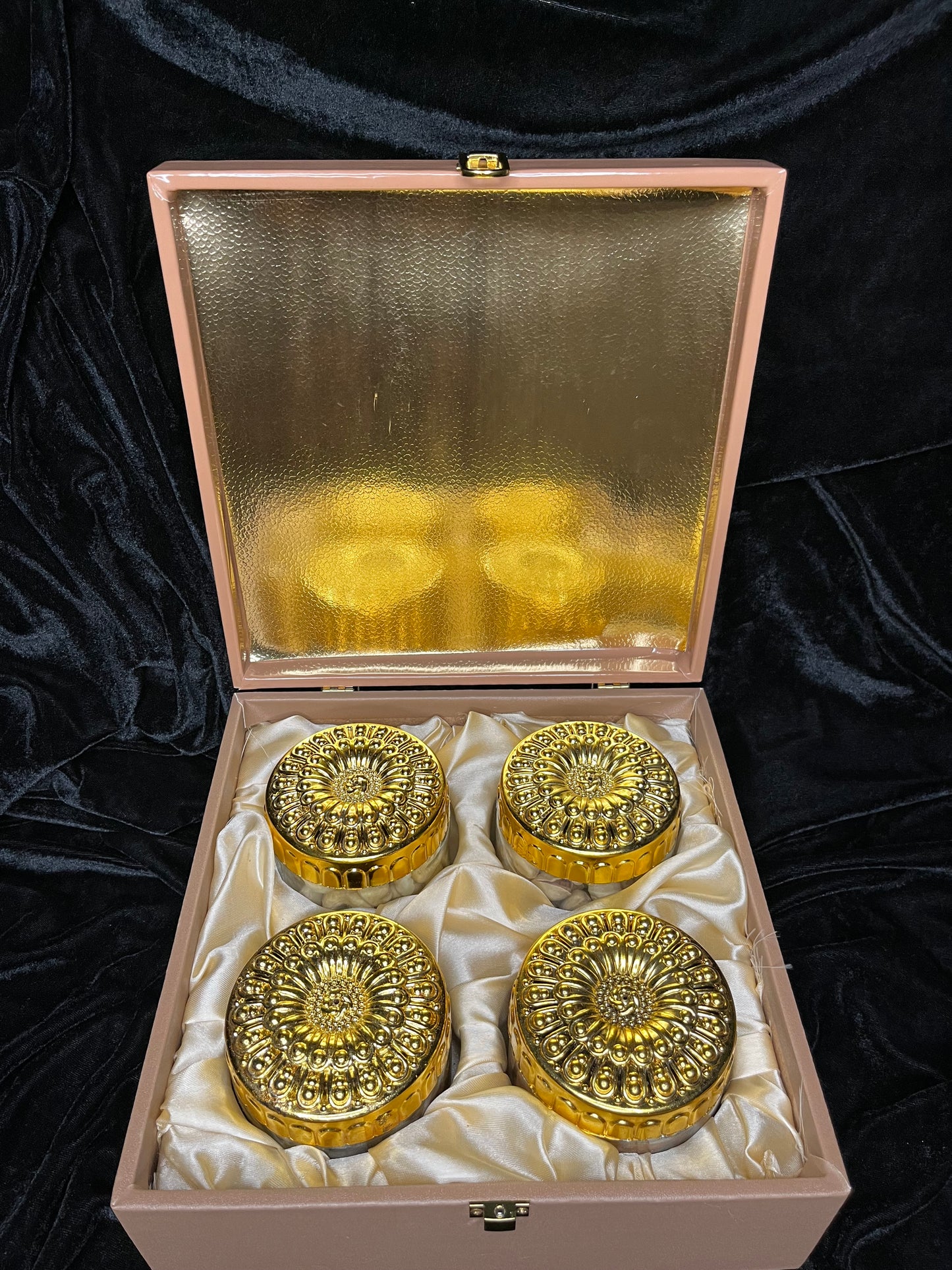 Elegant 4 Jar Dryfruits Premium Gifting