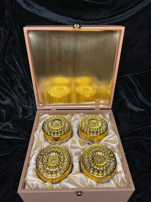 Elegant 4 Jar Dryfruits Premium Gifting