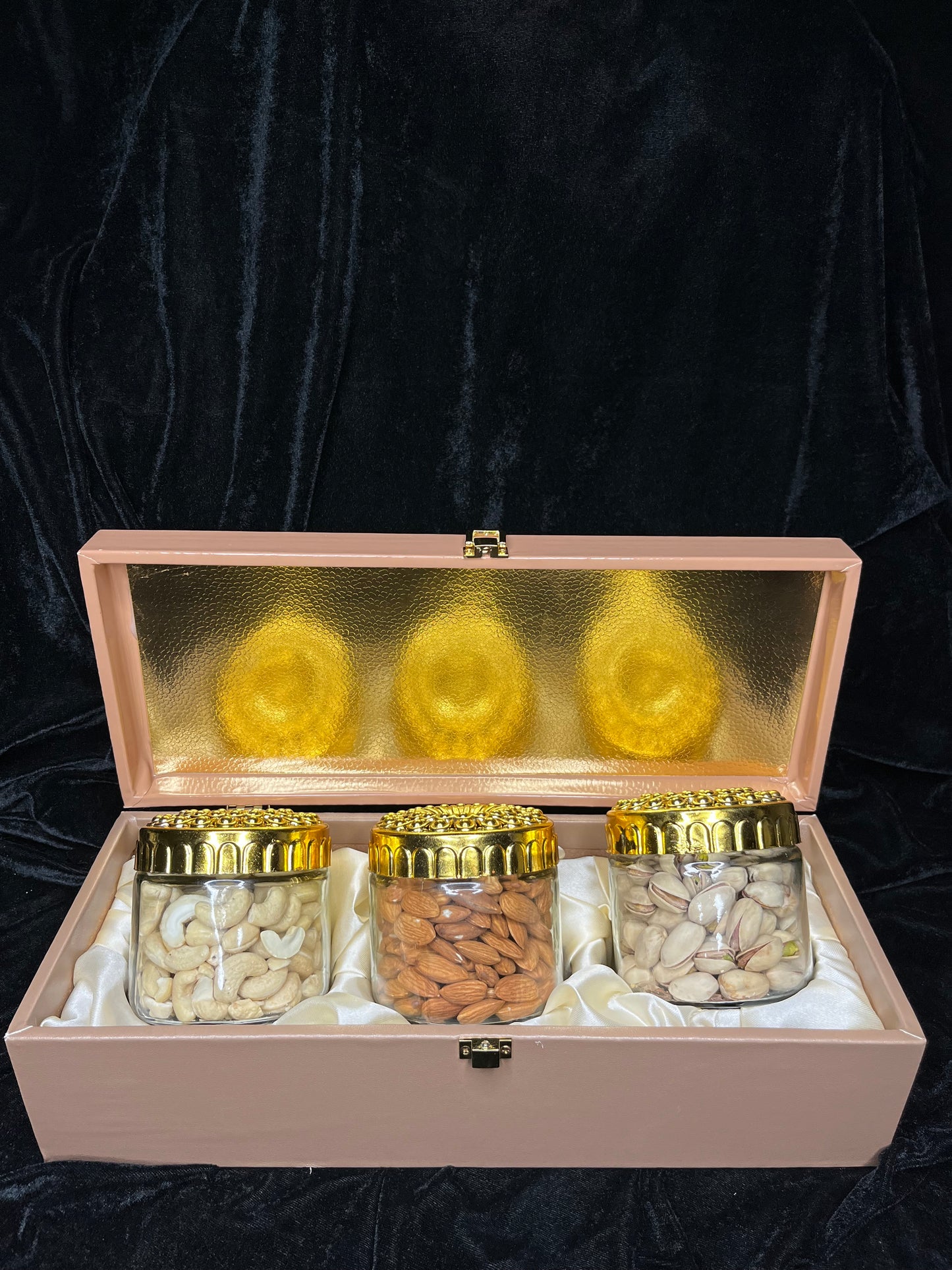 Elegant 3 Jar Dryfruits Premium Gifting
