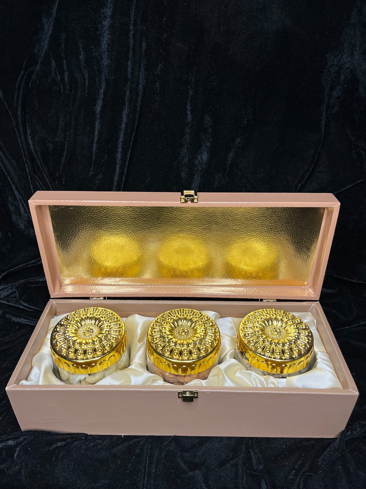 Elegant 3 Jar Dryfruits Premium Gifting